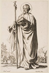 Sankt Tomas, ur serien ”De stora apostlarna” av Jacques Callot