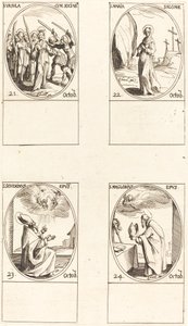 St Ursula och följeslagare; St. Mary Salome; S:t Severinus; S:t Maglorius av Jacques Callot