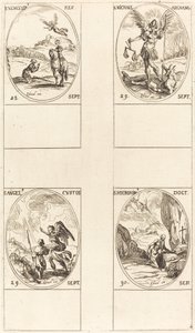 St Wenceslas; St. Mikael, ärkeängel; Skyddsängeln; St. Jerome av Jacques Callot