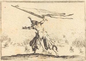 Fanbärare av Jacques Callot