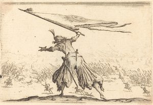Fanebärare av Jacques Callot