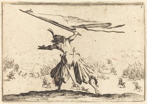Fanebärare av Jacques Callot