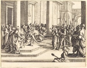 Jesu stening, 1635. av Jacques Callot