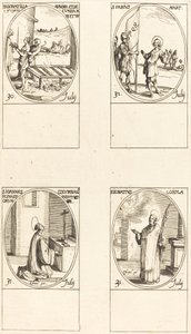 helgon Donatilla, Greatest & Second; St. Fabius; St. John Colombini; St. Ignatius av Loyola av Jacques Callot
