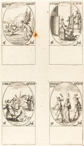 helgon Faustinus och Jovita; St. Juliana; St. Vi har en; St. Polychronius av Jacques Callot