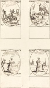 Sts. Jonas & Barachisius; St. Louis John Climacus, Abbot; St. Louis Benjamin; Sts. Quirinus & Bal av Jacques Callot
