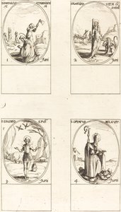 helgon Pamphilius och Porphyry; St. Blandine och följeslagare; St. Erasmus; St. Önskat sig av Jacques Callot