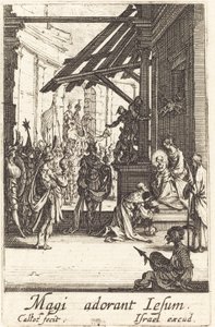Tillbedjan av Magi av Jacques Callot