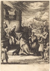 Tillbedjan av Magi av Jacques Callot