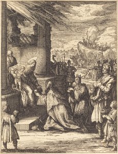 Tillbedjan av Magi av Jacques Callot