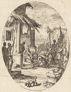 Tillbedjan av Magi av Jacques Callot