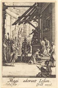 The Adoration of the Magi, i eller efter 1630. av Jacques Callot