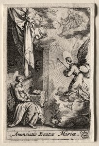 Jungfruns liv: tillkännagivandet av Jacques Callot
