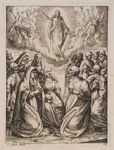 Jesu himmelsfärd, ur serien ”Bilder från Rom” av Jacques Callot