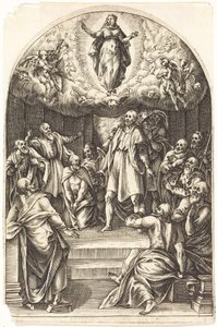 Jungfru Marie himmelsfärd av Jacques Callot