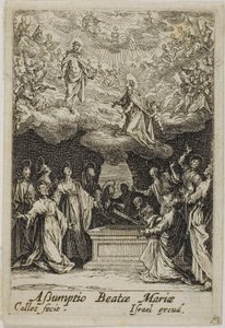 Jungfru Marie himmelsfärd, ur Jungfru Marie liv av Jacques Callot