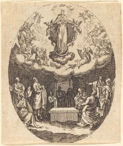 Antagandet med Cherubin av Jacques Callot