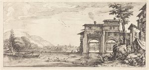 De badande av Jacques Callot