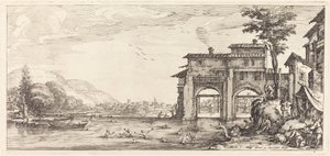 The Baders, förmodligen ca. 1630. av Jacques Callot
