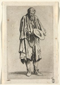 Tiggarna: Tiggare med rosenkrans, ca. 1623. av Jacques Callot