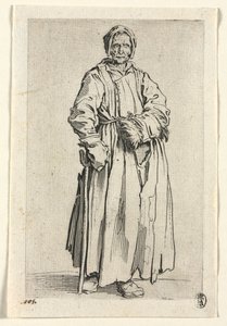 Tiggarna: Enögd kvinna av Jacques Callot
