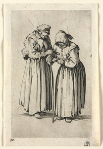 Tiggarna: Två tiggarkvinnor av Jacques Callot