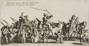 The Bohemians Marching: The Rear Guard, från The Bohemians av Jacques Callot