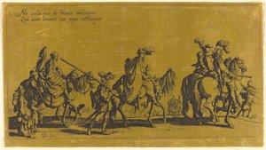 The Bohemians Marching: The Vanguard, förmodligen 1700-talet. av Jacques Callot