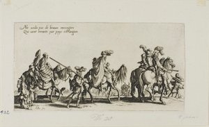 The Bohemians Marching, från The Bohemians av Jacques Callot