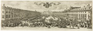 The Carrière, eller Rue Neuve, vid Nancy (The New Street) av Jacques Callot