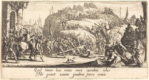 Bärandet av korset av Jacques Callot