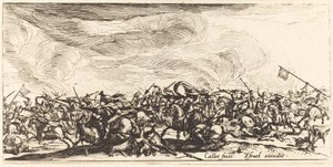 Kavalleristriden med svärd av Jacques Callot