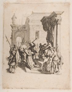Fördömandet, nej. 5 av 11 från La Petite Passion av Jacques Callot