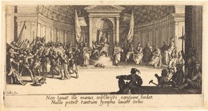 Dödsfördömelsen, c. 1618. av Jacques Callot