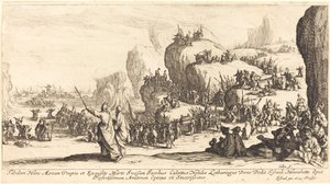 Korsningen av Röda havet av Jacques Callot