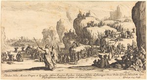 Korsningen av Röda havet av Jacques Callot