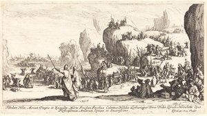 Korsningen av Röda havet av Jacques Callot