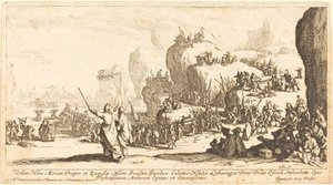 Korsningen av Röda havet, 1629. av Jacques Callot