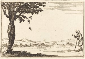 Kråkan och hennes unga av Jacques Callot