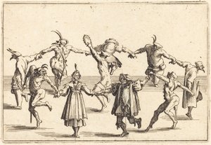 Dansen, c. 1622. av Jacques Callot