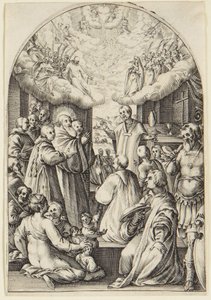 Sankt Benedikts död av Jacques Callot