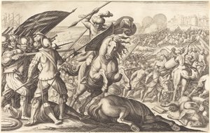 Det turkiska kavalleriets nederlag, ca. 1614. av Jacques Callot