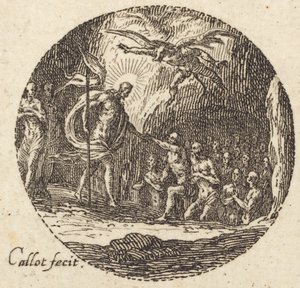 Gravläggningen, c. 1631. av Jacques Callot