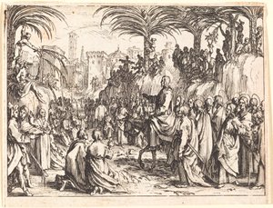 Inträdet i Jerusalem av Jacques Callot