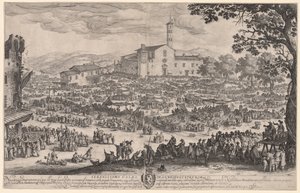 Mässan på Impruneta av Jacques Callot