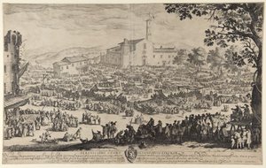 Marknaden i Impruneta av Jacques Callot