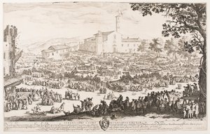 Marknaden i L’Impruneta av Jacques Callot