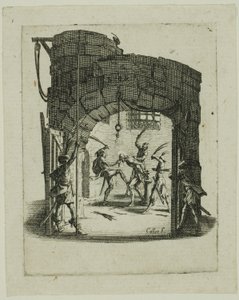 The Flagellation, från The Small Passion av Jacques Callot