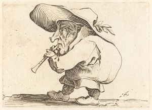 The Flageolet Player, c. 1622. av Jacques Callot