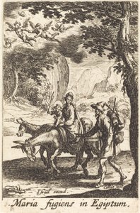Flygningen till Egypten, 1630 eller efter. av Jacques Callot